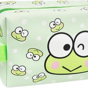 Kawaii Makeup Bag, Cartoon PU Leather Travel Cosmetic Bag, Small Makeup Bag for